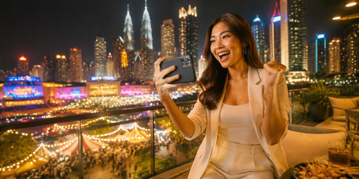Pengguna Kuala Lumpur mengakses platform kasino mudah alih bg22 dengan selamat