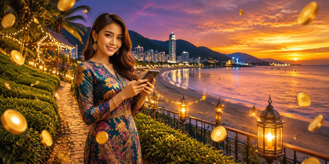 Pengguna Penang mengakses pertaruhan sukan melalui telefon pintar bergaya batik